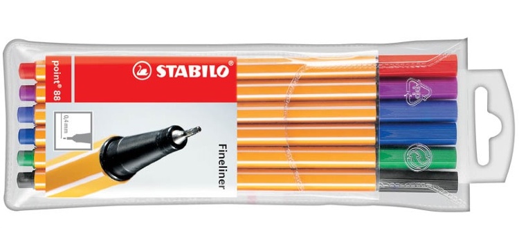 Купить ручки капиллярные Stabilo Point 88 по цене 420 руб. в интернет ...