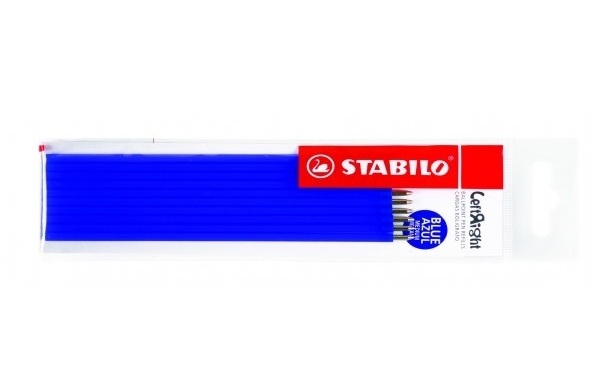 Стержень к ручке STABILO LeftRight для левшей, синий, 10 шт, 0,3 мм