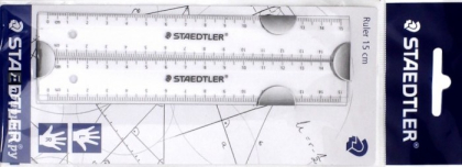Набор из 2 линеек 15 см для левшей и правшей Staedtler